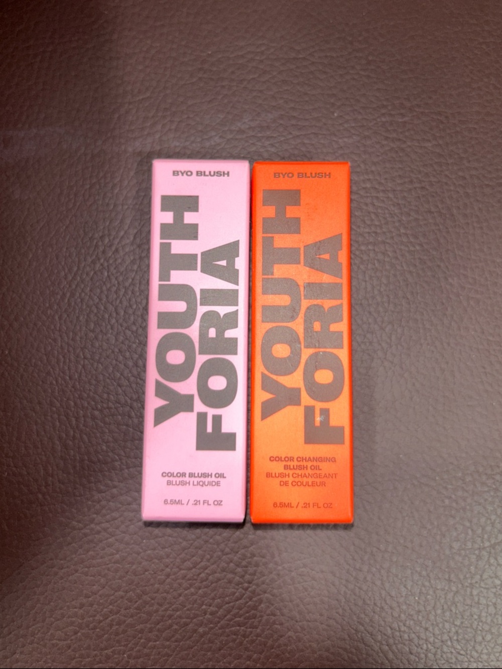 Youth Foria BYO Blush Oil Duo. “Turn up the Sunshine” & “Chemical Reaction.” NWT